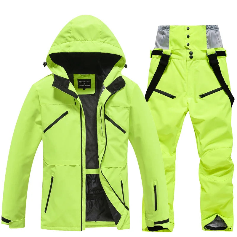 Tuta Sci Unisex Set Due Pezzi Stile Funzionale Invernale