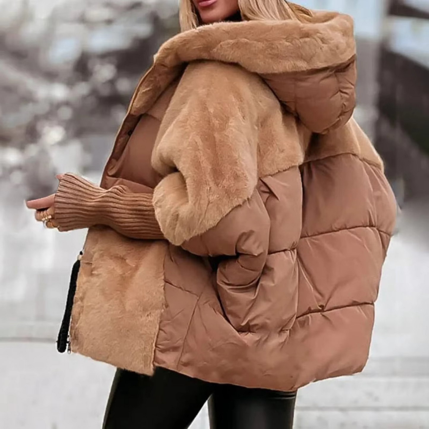Giacca Invernale Donna Calda Stile Classico