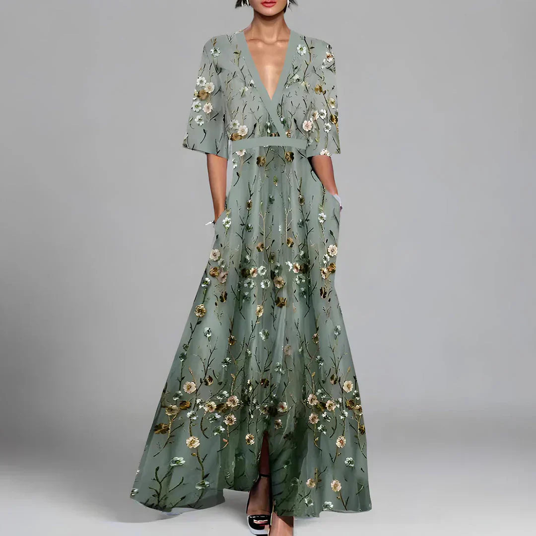 Abito Lungo Donna Elegante per Festa - Brentozzi