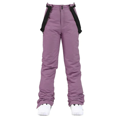 Pantaloni Sci Unisex con Bretelle Invernali Impermeabili