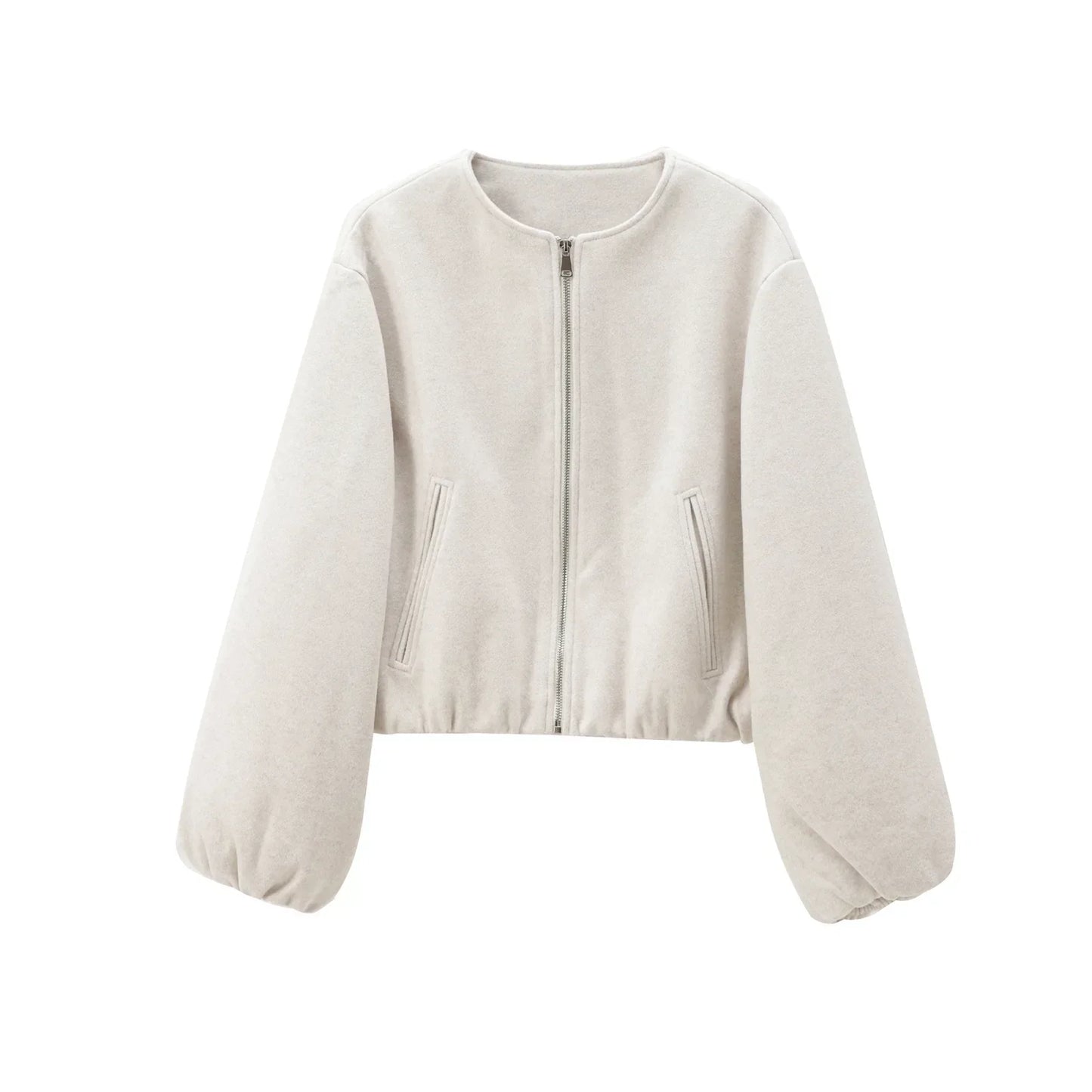Giacca Donna Corto con Zip Frontale