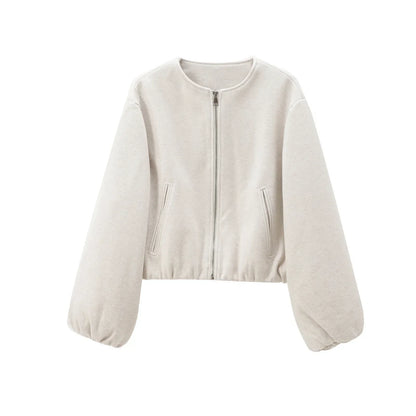 Giacca Donna Corto con Zip Frontale