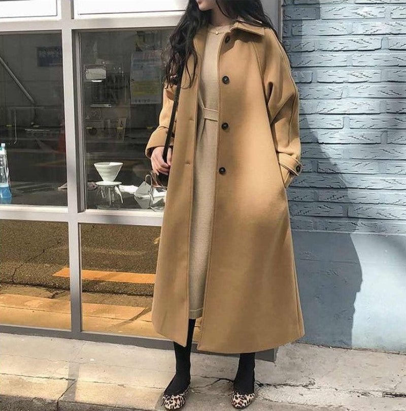 Trench Coat Donna con Cintura Stile Elegante Autunno Inverno - Brentozzi