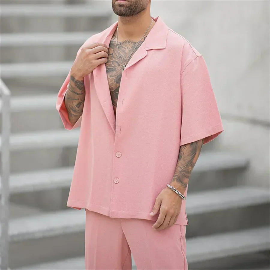 Completo Estivo Uomo Maglia Manica Corta e Pantaloncini