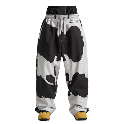 Pantaloni Sci Unisex Stile Cargo Vestibilità Larga