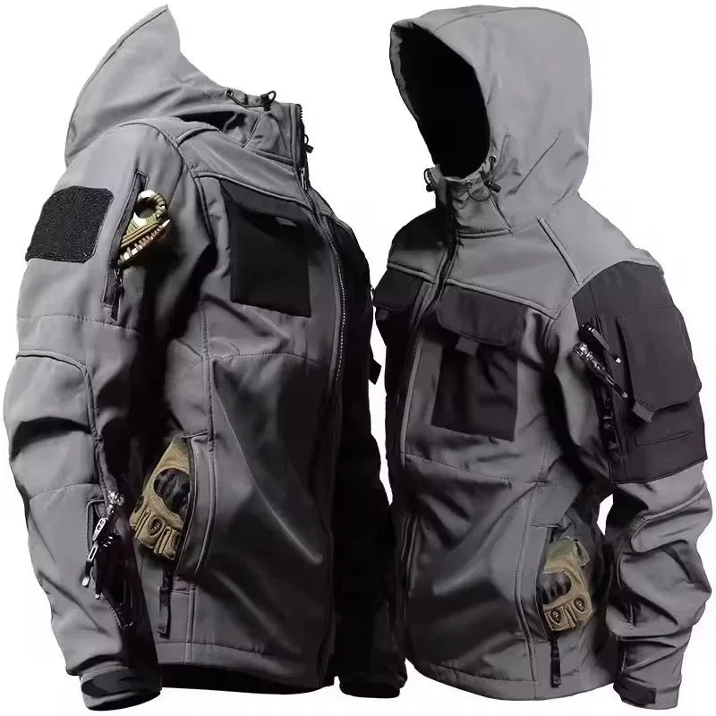Giacca Uomo con Cappuccio e Chiusura Zip Intera