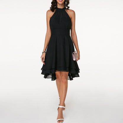 Abito Midi Donna Elegante Vestibilità Regolare