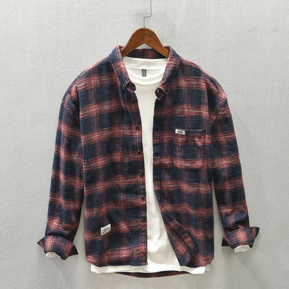 Camicia Uomo a Quadri Manica Lunga - Brentozzi