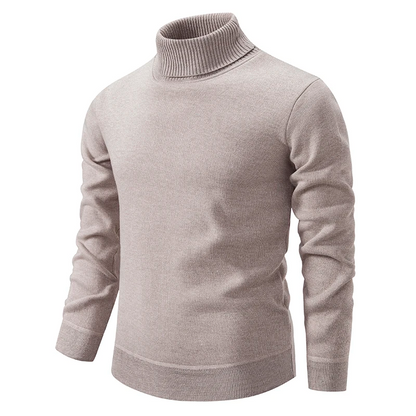 Maglione Uomo in Cotone Morbido Collo Alto Comfort
