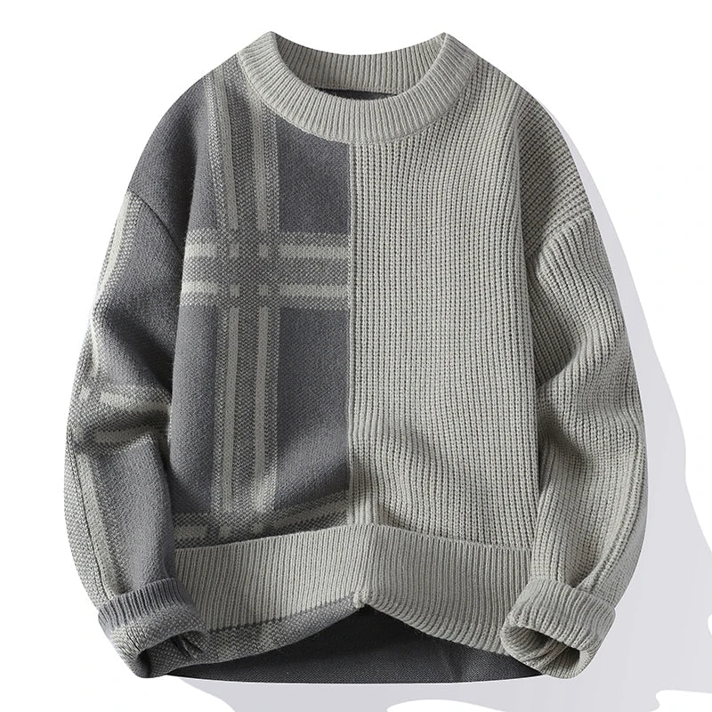 Maglione Uomo a Costine Manica Lunga