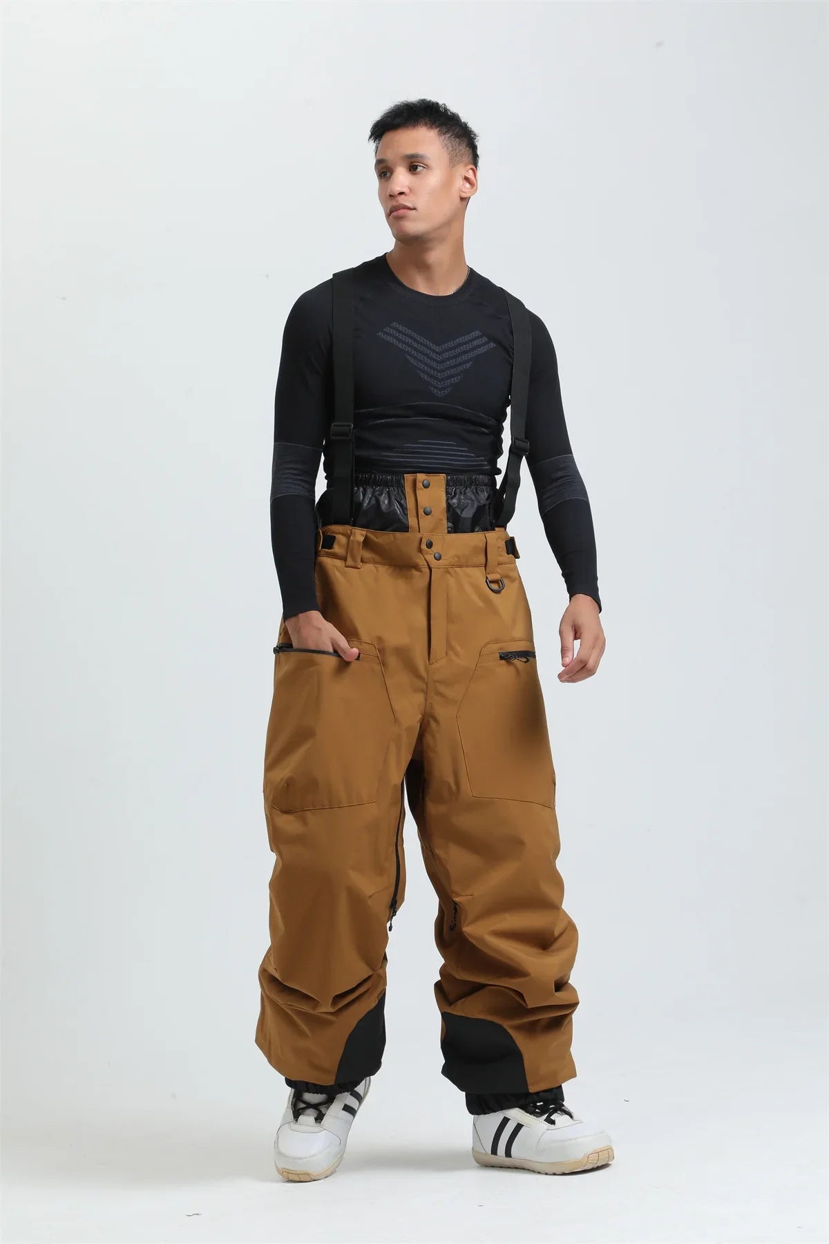 Pantaloni Sci Unisex con Bretelle Funzionali Invernali