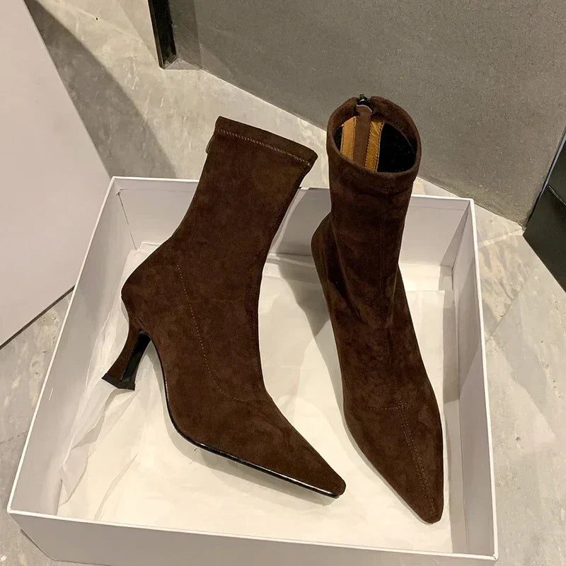 Stivaletto Donna Punta Stretta Elegante
