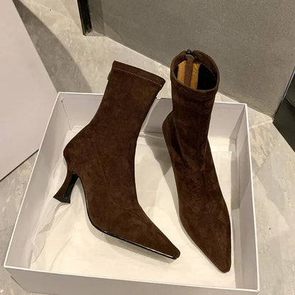 Stivaletto Donna Punta Stretta Elegante