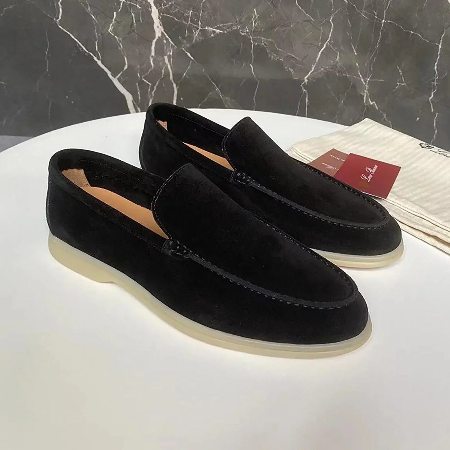 Scarpe Uomo Senza Lacci Classico Taglio