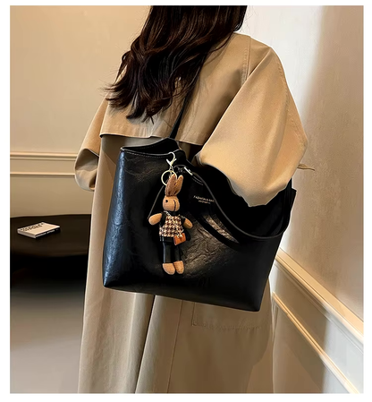 Borsa Donna Elegante Grande con Ciondolo Spalla