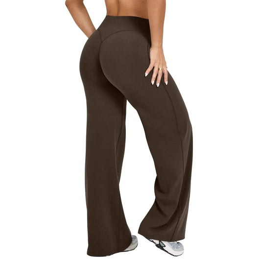 Pantaloni Yoga Donna Gamba Larga Taglio Morbido - Brentozzi