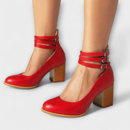 Décolleté Donna con Cinturino alla Caviglia Design Elegante