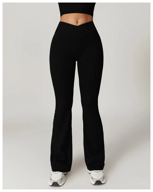 Pantaloni Yoga Donna Vita Alta Fascia Laterale - Brentozzi
