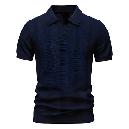 Polo Uomo Elegante Tessuto Morbido Classico