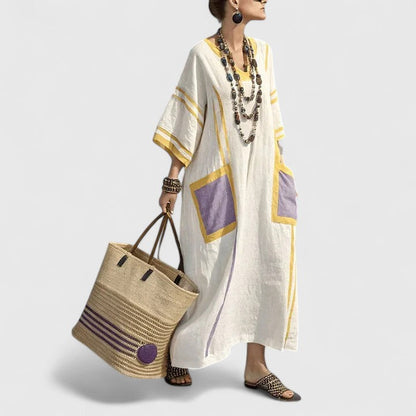 Abito Maxi Donna Boho Tasche
