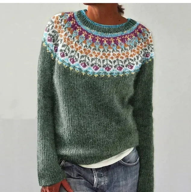 Maglione Donna in Maglia Grossa Girocollo Corto