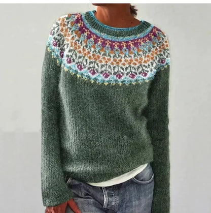 Maglione Donna in Maglia Grossa Girocollo Corto