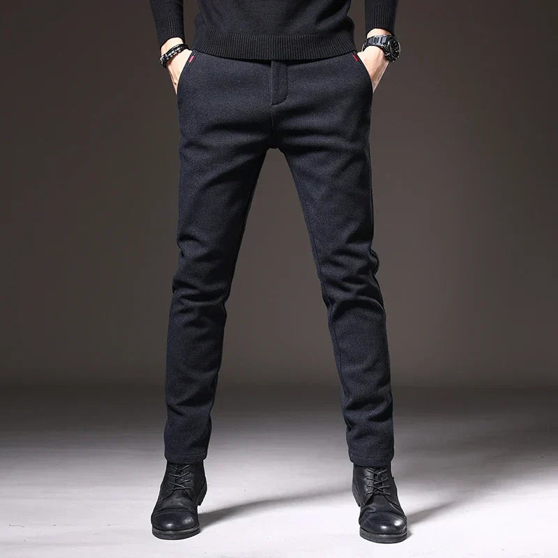 Pantaloni Uomo Tessuto Eleganti Slim Fit - Brentozzi