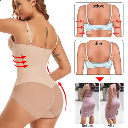 Body Donna Monopezzo con Sostegno Sottopetto e Spalline