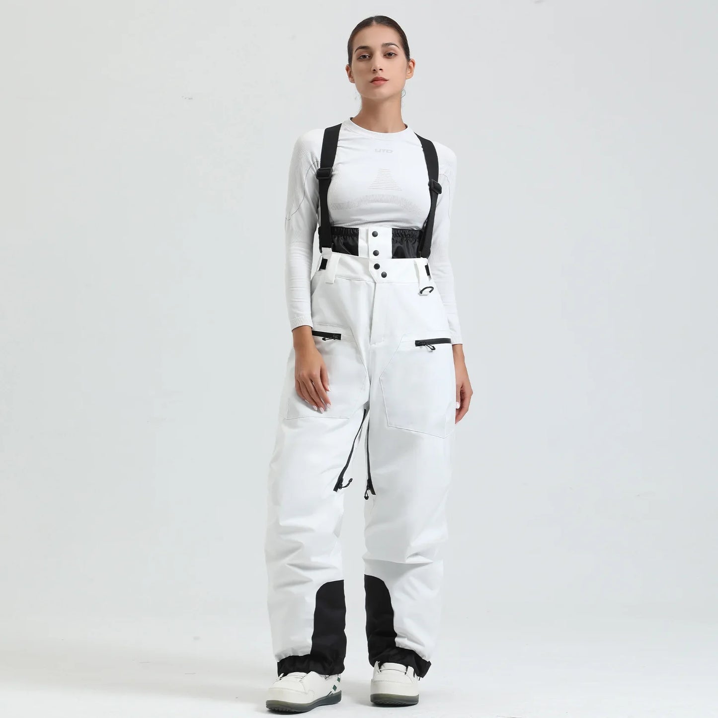 Pantaloni Sci Unisex con Bretelle Funzionali Invernali