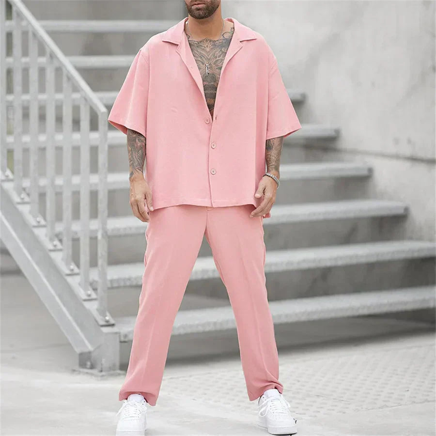 Completo Estivo Uomo Maglia Manica Corta e Pantaloncini