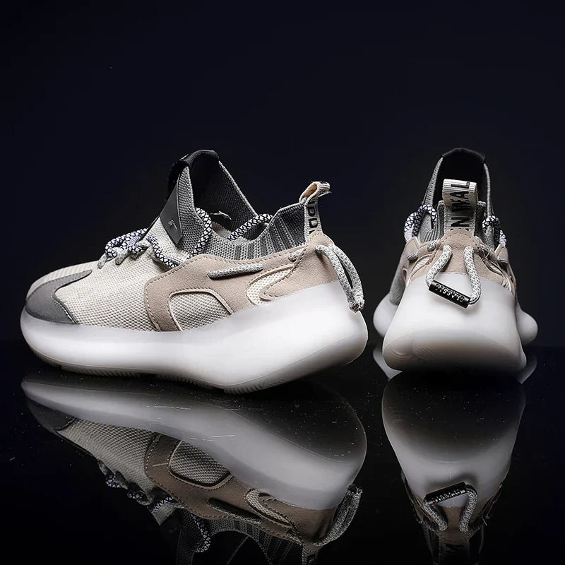 Sneaker Uomo Ortopediche in Mesh con Lacci