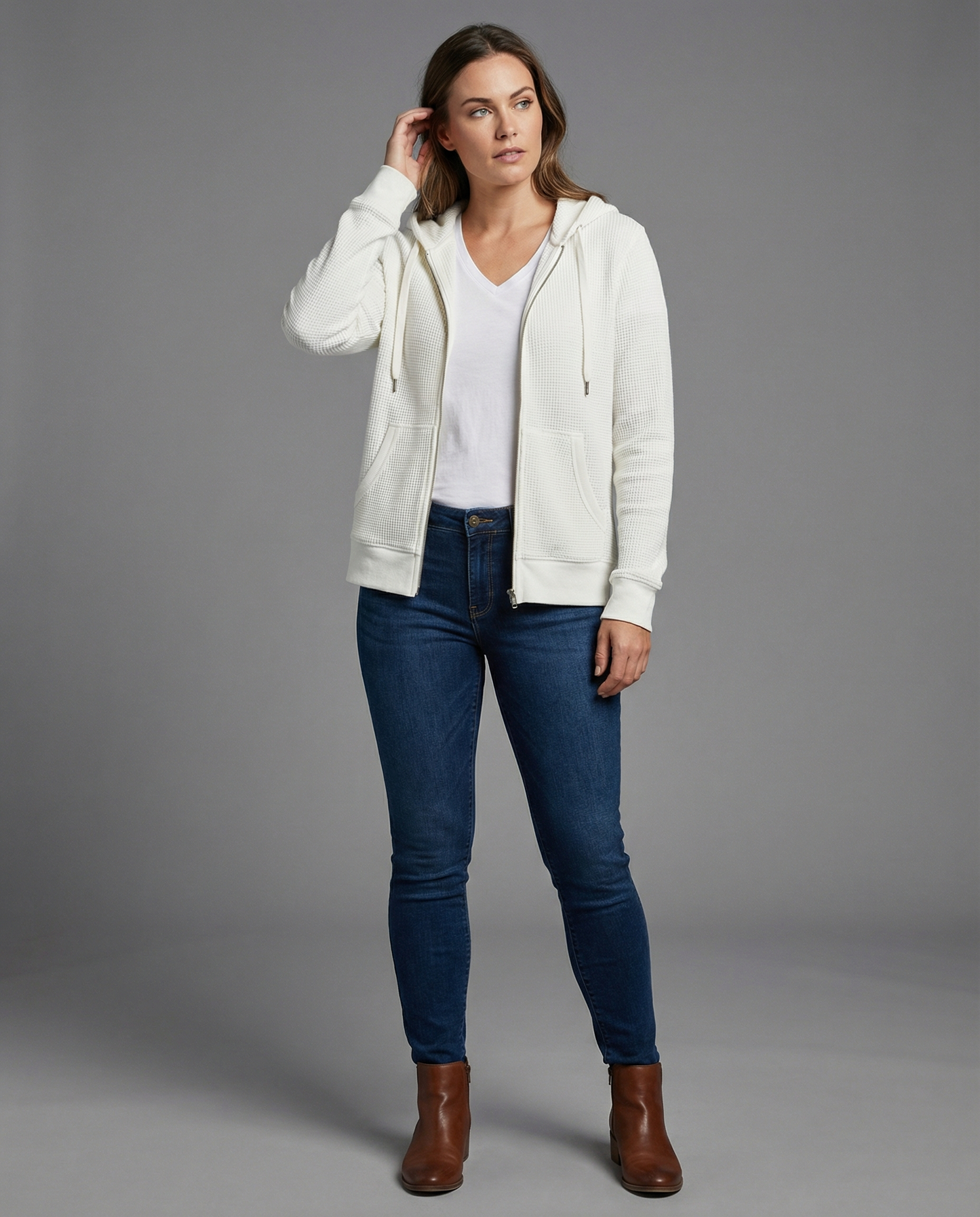 Giacca Donna Casual a Quadri Regular Fit - Brentozzi
