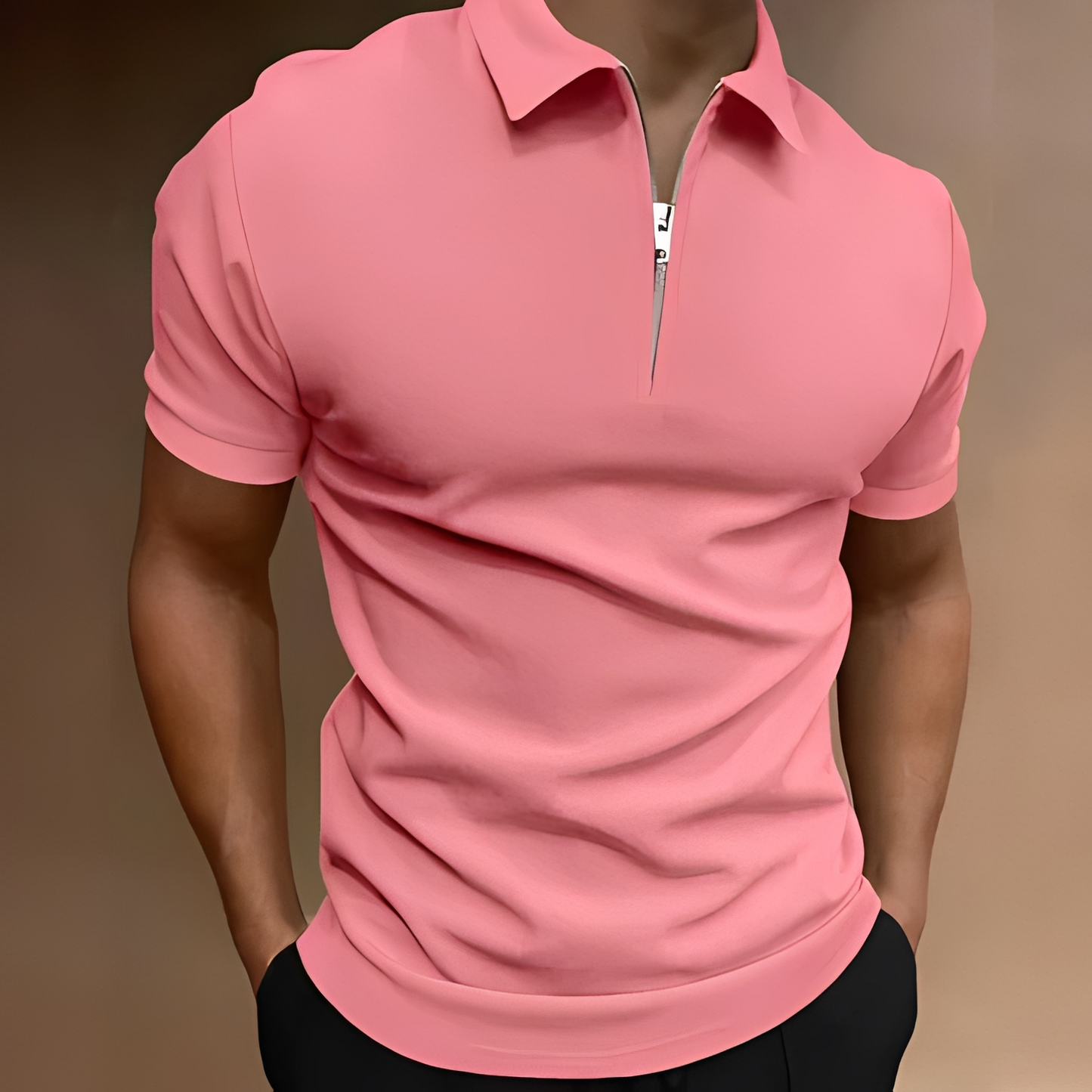 Camicia Uomo Tradizionale con Zip Superiore