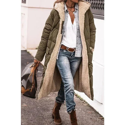 Cappotto Lungo Donna Invernale con Cappuccio Imbottito Maxipetto - Brentozzi