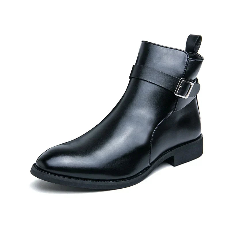 Stivali Chelsea Uomo Design Classico Caviglia