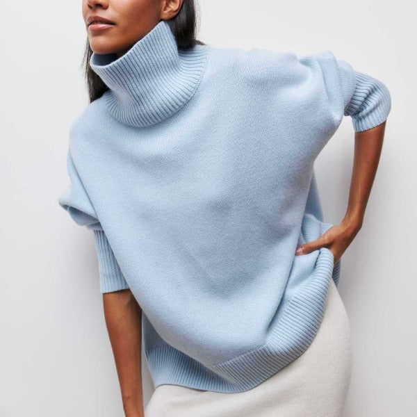 Maglione Donna Collo Alto Lana Caldo e Morbido Invernale - Brentozzi