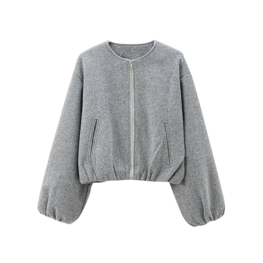 Giacca Donna Corto con Zip Frontale - Brentozzi
