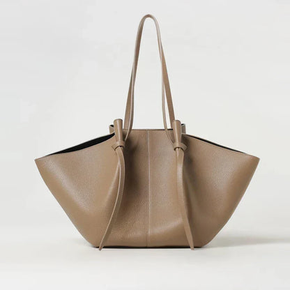 Borsa Tote Donna con Fiocco e Manici Lunghi Ampi