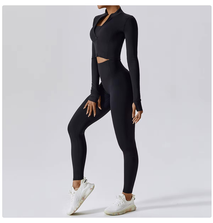 Completo Sportivo Donna Tre Pezzi con Gilet e Pantaloni