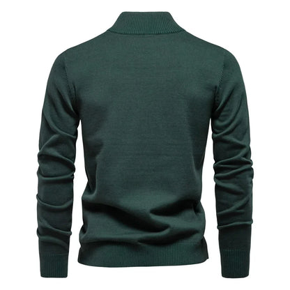 Maglione Uomo con Mezza Zip Classico e Comfort Regular Fit