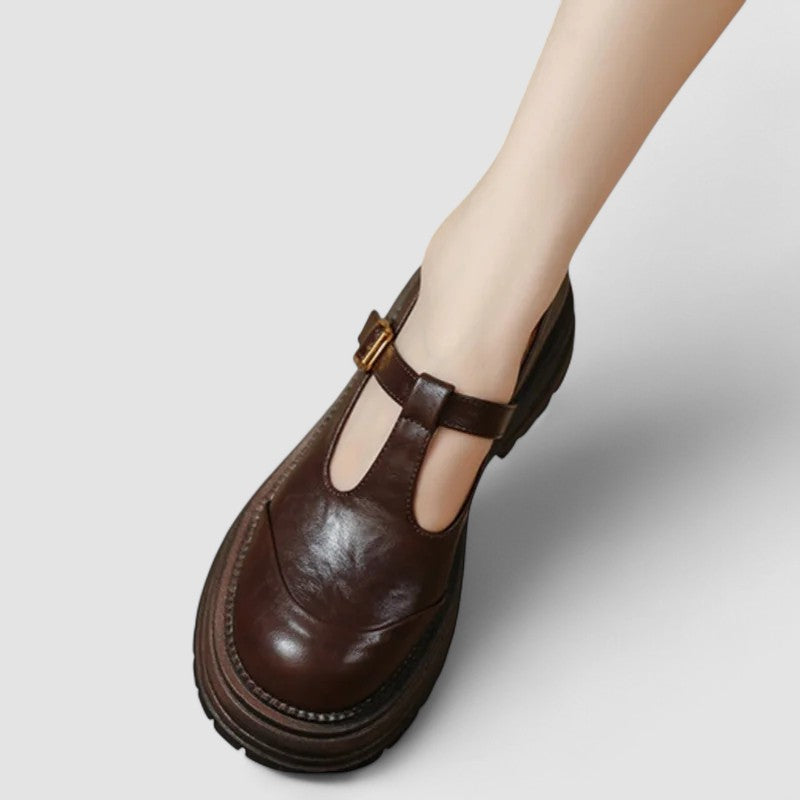 Scarpe Donna Casual Platform con Cinturino a T