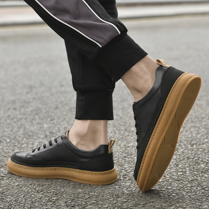 Scarpe Derby Uomo Stringate Suola in Gomma