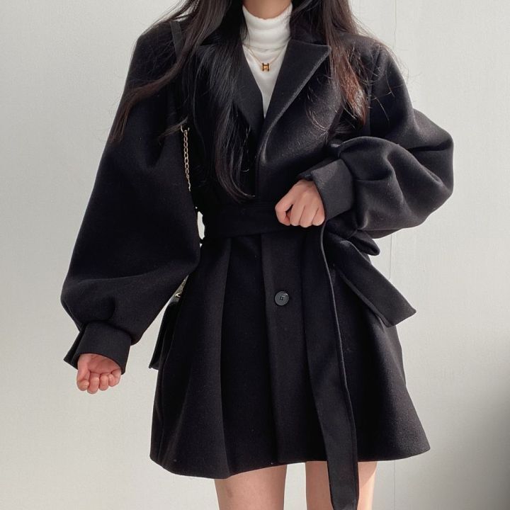 Cappotto Mezza Lunghezza Donna Elegante Sagomato Classico
