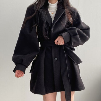 Cappotto Mezza Lunghezza Donna Elegante Sagomato Classico