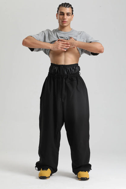 Pantaloni Sci Unisex Stile Cargo Vestibilità Larga