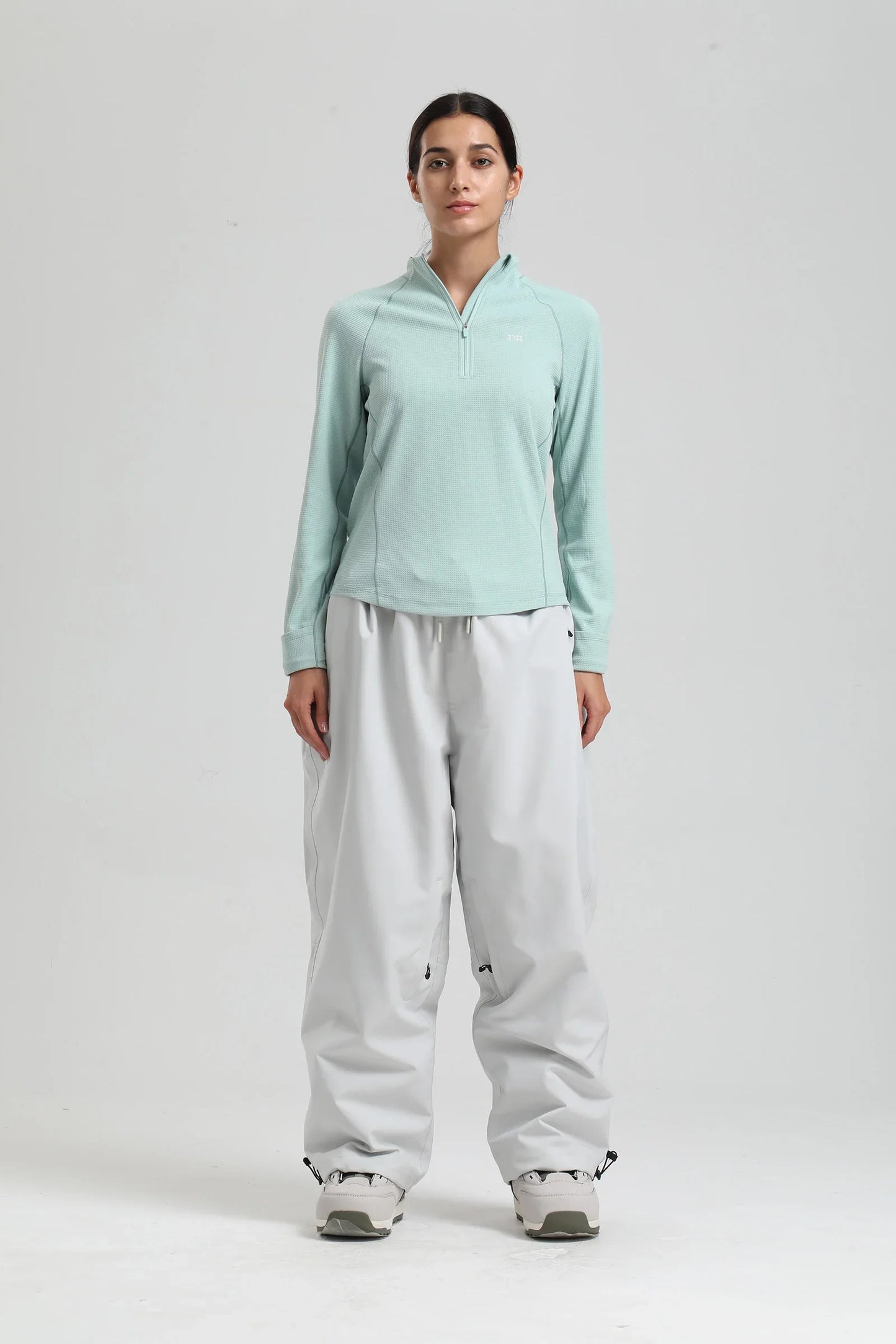 Pantaloni Sci Unisex Stile Cargo Vestibilità Larga