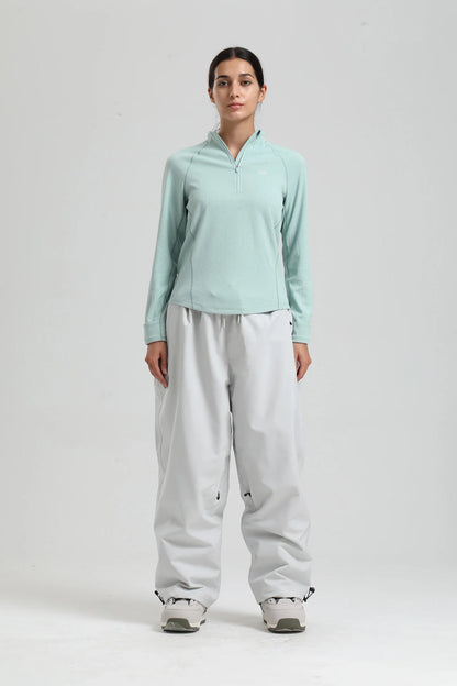 Pantaloni Sci Unisex Stile Cargo Vestibilità Larga
