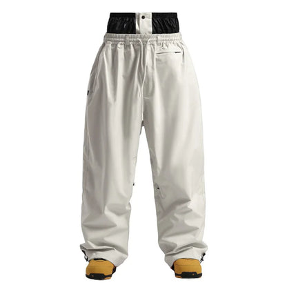 Pantaloni Sci Unisex Stile Cargo Vestibilità Larga