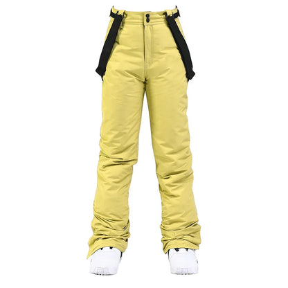 Pantaloni Sci Unisex con Bretelle Invernali Impermeabili