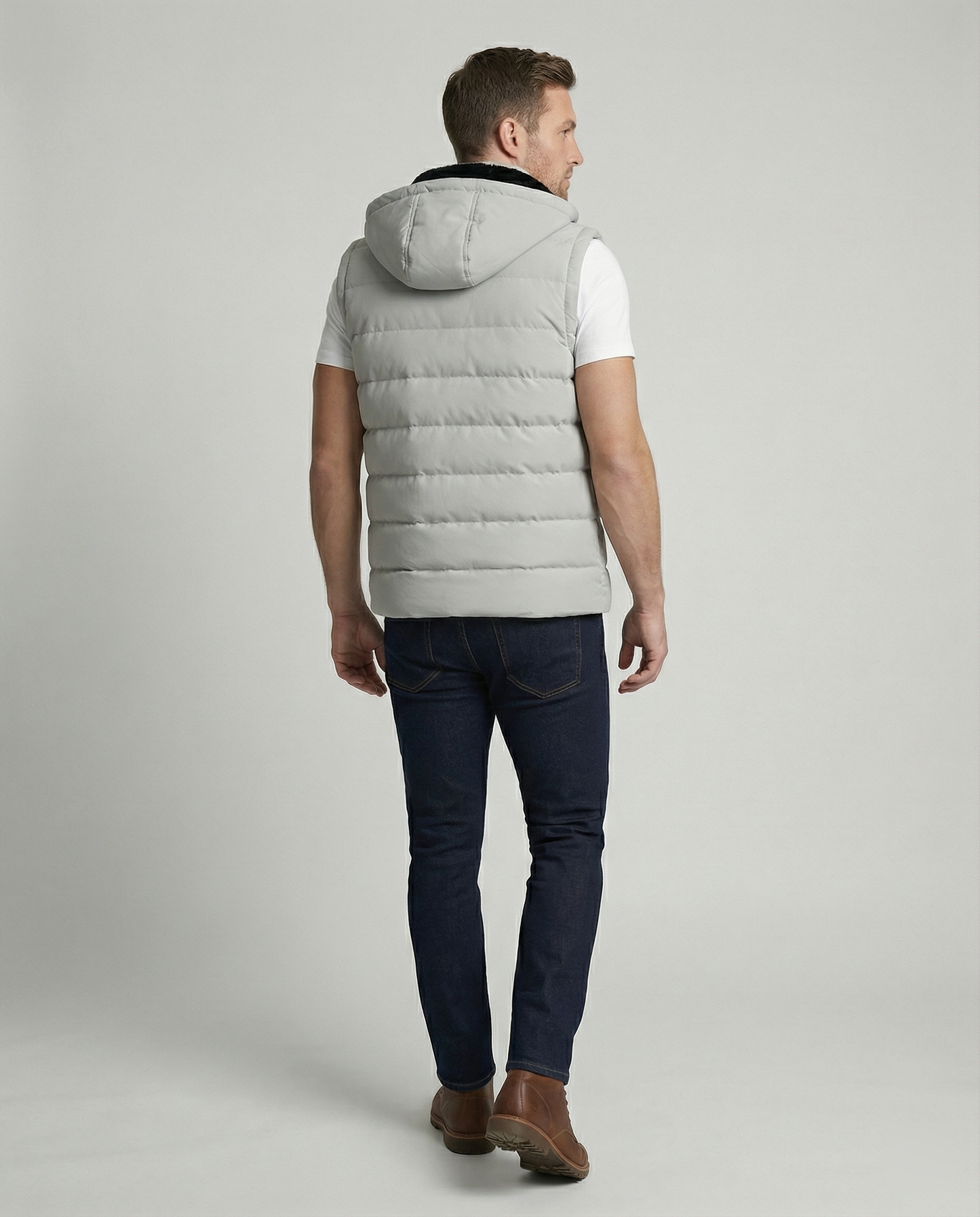 Smanicato Uomo in Pile Sportivo Slim Fit